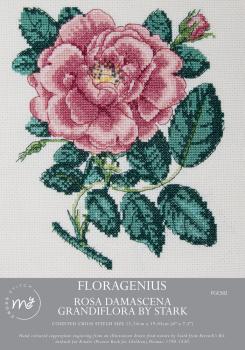 Creative Expressions - My Cross Stitch Kit - Floragenius Rosa Damascena Grandiflora - Kreuzstich Kit