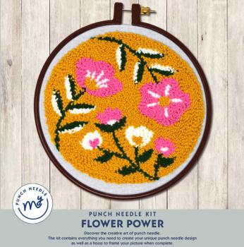 Creative Expressions - My Punch Needle - Flower Power - Stanznadelstickerei Kit 