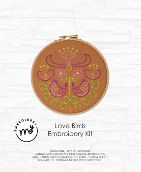 Creative Expressions - My Embroidery Kit - Love Birds - Stickerei Kit 