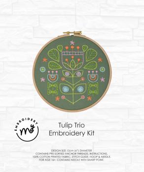 Creative Expressions - My Embroidery Kit -Tulip Trio - Stickerei Kit