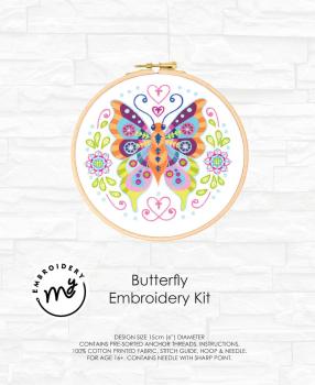 Creative Expressions - My Embroidery Kit - Butterfly - Stickerei Kit