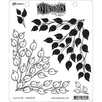 Ranger - Dylusions Cling Stamp - Leaf Me Be - Stempel