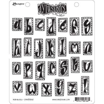 Ranger - Dylusions Cling Stamp - Alphablock - Stempel