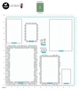 Studio Light - Dies - Rectangle Ornament Frames  - Stanze