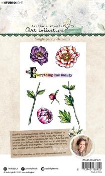 Studio Light - Clear Stamps - "Single Peony Elements " - Stempel 