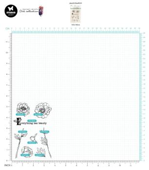 Studio Light - Clear Stamps - "Single Peony Elements " - Stempel 