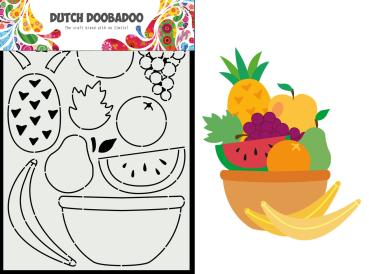 Dutch Doobadoo - Stencil - Dutch Card Art Build Up - " Fruit Basket " - Stencil A5 - Schablone