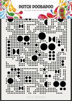 Dutch Doobadoo - Stencil - Dutch Mask Art - " Mylar Various Dots " - Stencil A5 - Schablone