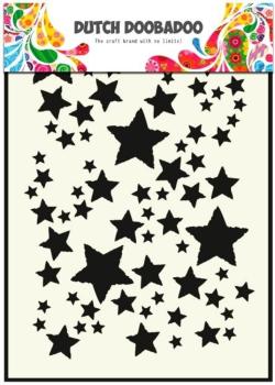 Dutch Doobadoo - Stencil - Dutch Mask Art - " Stars " - Stencil A5 - Schablone