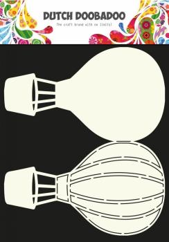 Dutch Doobadoo - Stencil - Dutch Card Art - " Fold Airballoon " - Stencil A4 - Schablone