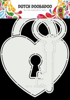 Dutch Doobadoo - Stencil - Dutch Card Art - " Key to My Heart " - Stencil A5 - Schablone