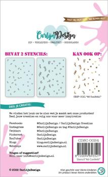 Carlijn Design - Stencil - Confetti  - Schablone 