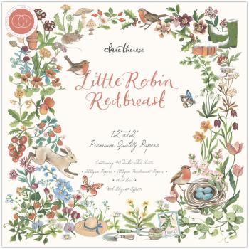 Craft Consortium - Paper Pad 12x12 Inch -  Little Robin Redbreast  - Papierblock