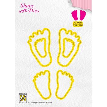 Nellie's Choice - Shape Dies - " Baby Feet " - Stanze