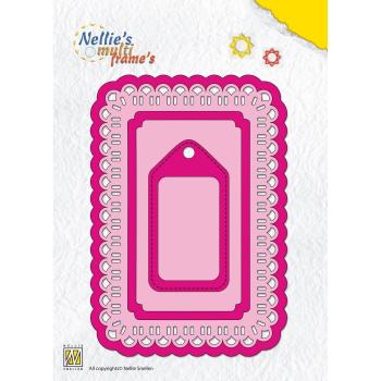 Nellie's Choice - Multi Frame  Dies - " Rectangle for Ribbon " - Stanze