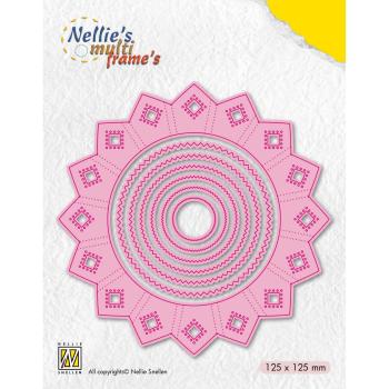 Nellie's Choice - Multi Frame  Dies - " Circle Christmas " - Stanze