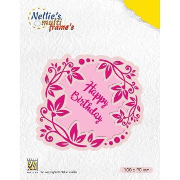 Nellie's Choice - Multi Frame  Dies - " Happy Birthday " - Stanze