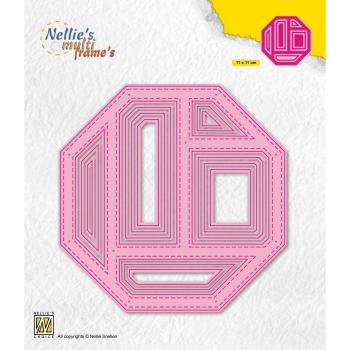 Nellie's Choice - Multi Frame  Dies - " Block Octagon " - Stanze