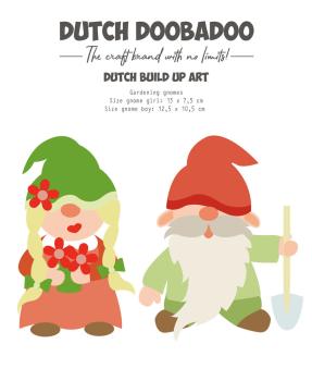 Dutch Doobadoo - Stencil - Dutch Card Art Build Up - " Gardening Gnome " - Stencil A5 - Schablone