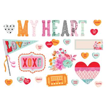 Simple Stories - Die Cuts Cardstock - "Heart Eyes " - Stanzteile