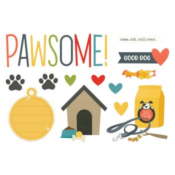 Simple Stories - Die Cuts Cardstock - "Pet Shoppe Dog " - Stanzteile