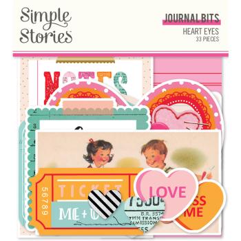 Simple Stories - Journal Bits & Pieces - Heart Eyes- Stanzteile