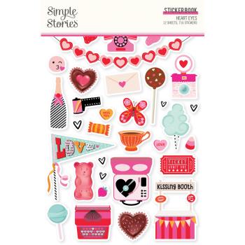 Simple Stories - Sticker Book - Heart Eyes  - Aufkleber