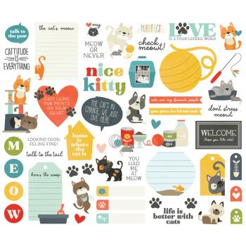 Simple Stories - Bits & Pieces - Pet Shoppe Cat - Stanzteile