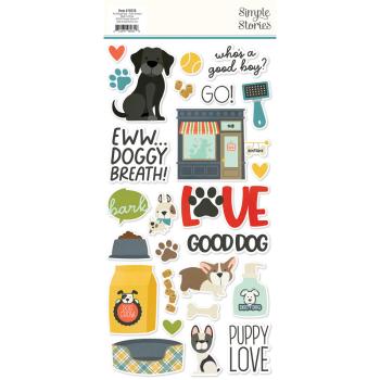 Simple Stories - Pet Shoppe Dog  - Foam Stickers 