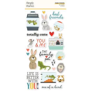 Simple Stories - Foam Sticker - Pet Shoppe  - Aufkleber