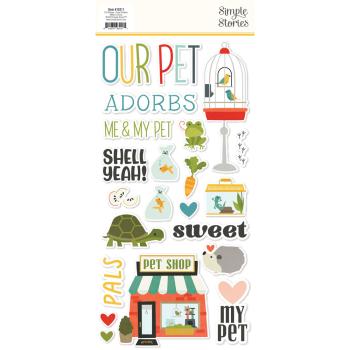 Simple Stories - Foam Sticker - Pet Shoppe  - Aufkleber