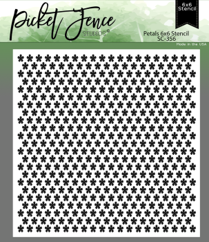 Picket Fence Studios - Stencil - "Petals" - Schablone