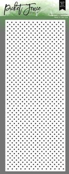 Picket Fence Studios - Slim Line Stencil - "A Whole Lot of Polka Dots" - Schablone