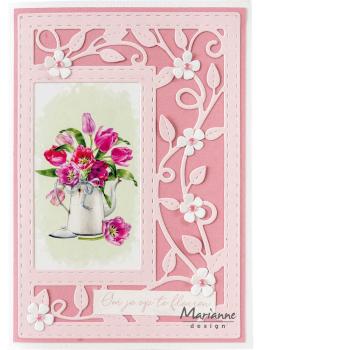 Marianne Design Creatables - Dies - Rectangle Leaves  - Präge - und Stanzschablone 