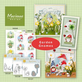 Marianne Design - Clear Stamp & Die - Mrs. Garden Gnome  - Stempel & Stanze