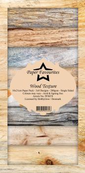 Paper Favourites - "  Wood Texture  " - Slim Paper Pack - 3x8 Inch 