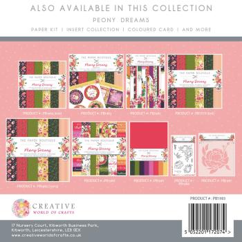 The Paper Boutique - Paper Kit - Peony Dreams  - Die Cut Toppers - Designpapier 