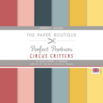 The Paper Boutique - Solid Papers - Circus Critters  - 8x8 Inch - Cardstock