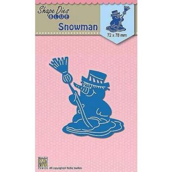 Nellie's Choice - Shape Dies - " Blue Snowman " - Stanze