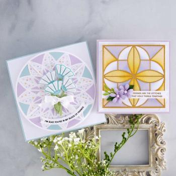 Spellbinders - Dies - "Patchwork Petals Etched Dies" - Stanzschablonen