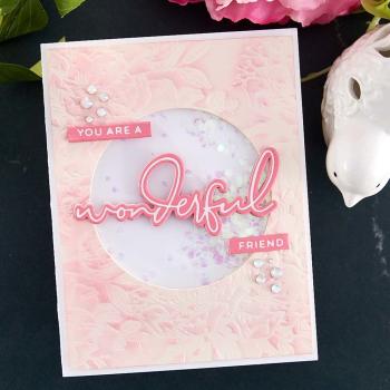 Spellbinders - Dies - "Wonderful Script Sentiments" - Stanzschablonen