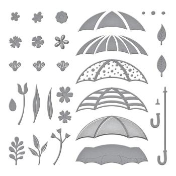 Spellbinders - Dies - "Umbrella Bloom" - Stanzschablonen