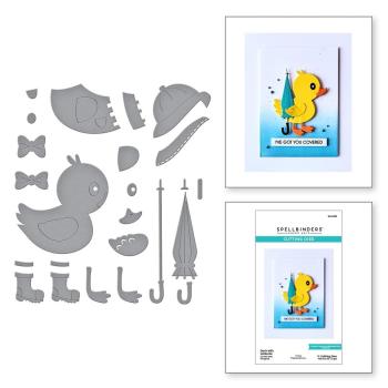 Spellbinders - Dies - "Duck with Umbrella" - Stanzschablonen