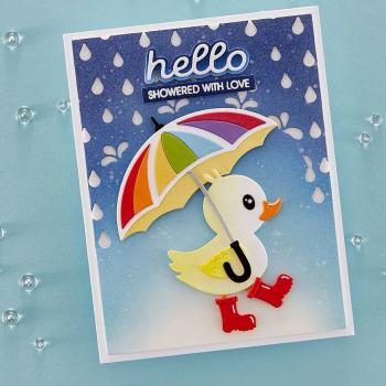 Spellbinders - Dies - "Duck with Umbrella" - Stanzschablonen