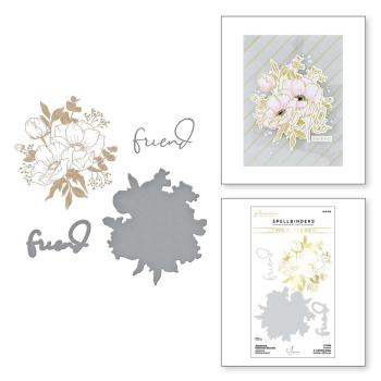 Spellbinders - Hot Foil Plate - Glimmer - Anemone Glimmer Blooms Glimmer