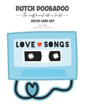 Dutch Doobadoo - Stencil - Dutch Card Art - "Love Songs " - Stencil A5 - Schablone