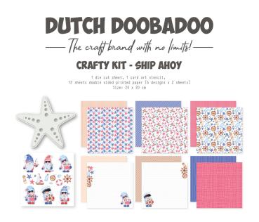 Dutch Doobadoo - Papier Kit "Ship Ahoy" Crafty Kit - 12 Bogen