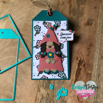 Carlijn Design - Stanzschablone "Gnome Set 4 Vrouw" Dies 