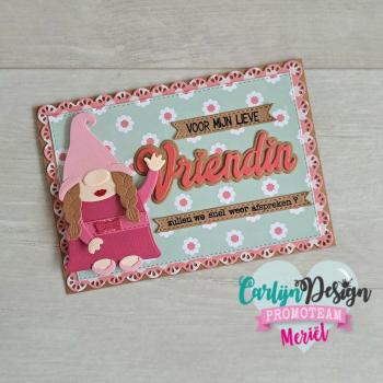 Carlijn Design - Stanzschablone "Gnome Set 4 Vrouw" Dies 