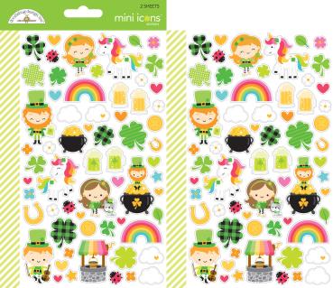 Doodlebug Design - Aufkleber "Lots O' Luck" Sticker